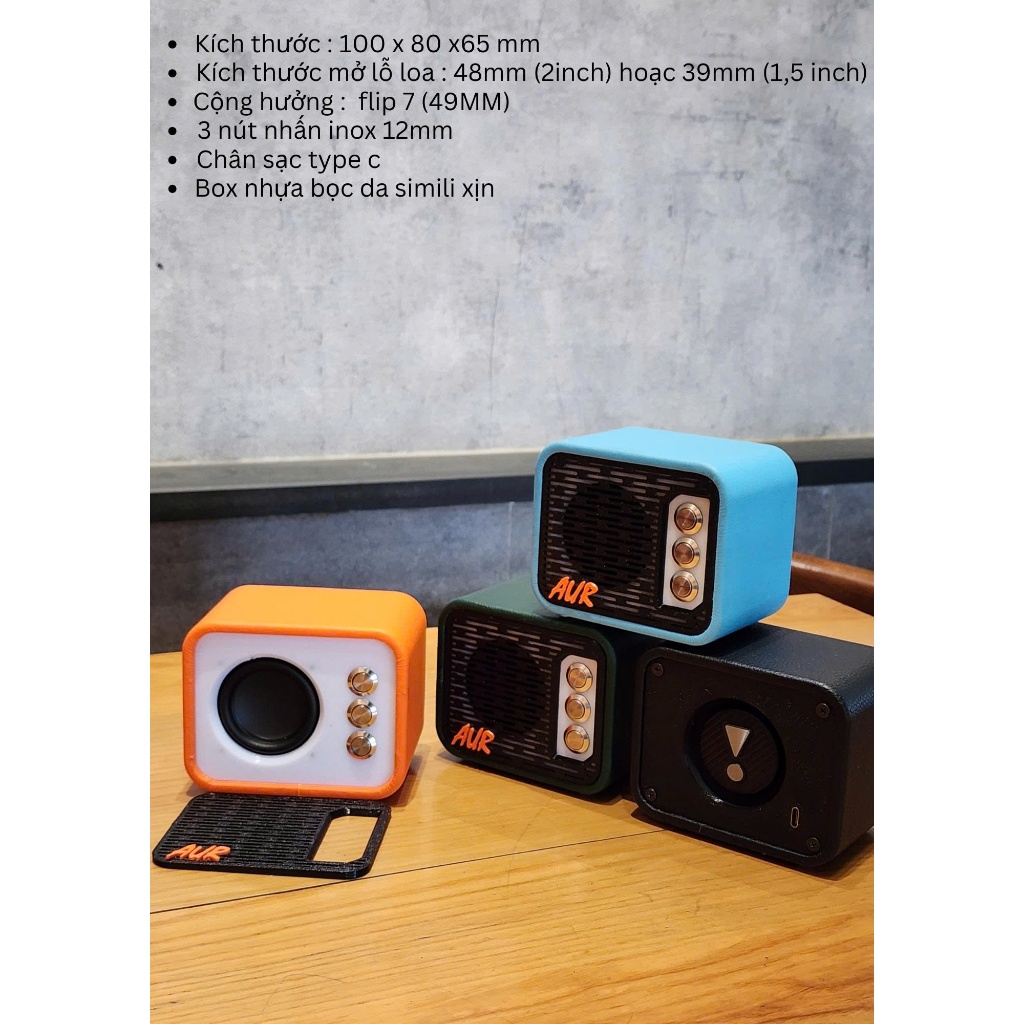 Box loa in 3D nhỏ gọn, cực chất cho loa 1.5inh - 2inch | Shopee Việt Nam