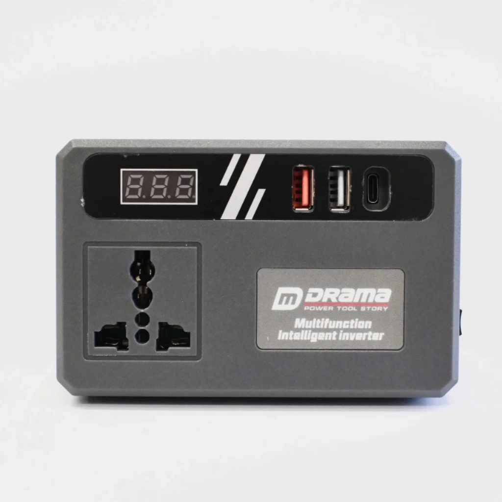 Combo Đế Chuyển Đổi Nguồn Điện DRAMA  Chuyển Từ Pin 21v Lên 110 - 220v, Chân Pin Phổ Thông 4cm