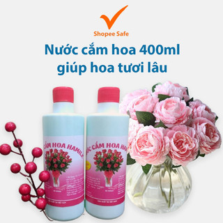 Nước cắm hoa 400ml giúp hoa tươi lâu, khử thối gốc, kích nở nụ, dùng cho mai đào tulip