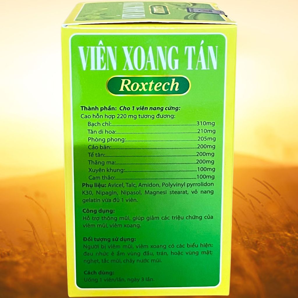 Viên Xoang Tán Roxtech - Rostex - Vinaphar - Vitamin Thanh Lọc