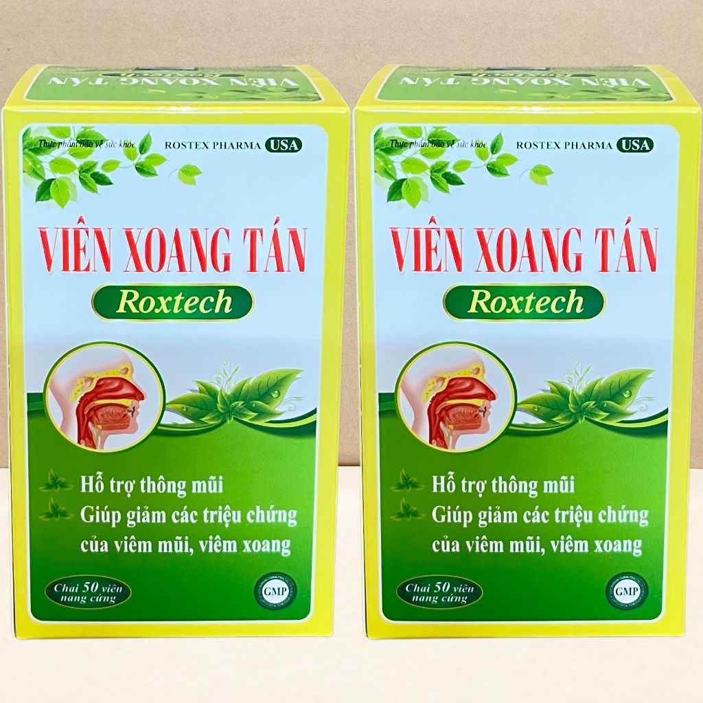 Combo 2 Hộp Viên Xoang Tán Roxtech - Rostex - Vinaphar - Vitamin Chữa Lành