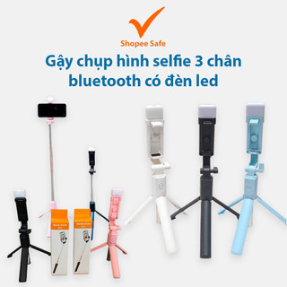 Gậy chụp hình selfie 3 chân bluetooth có đèn led điều khiển từ xa tiện lợi đa năng