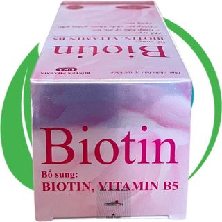 Combo 5 Hộp Biotin Hồng Chai 60 Viên - Rostex - Takarai - Vitamin Phục Hồi