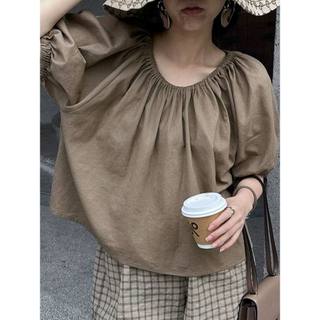 𝗖𝗵𝗶𝗹𝗶  A01 - | LY LINEN | -  Áo Linen trễ vai
