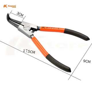 Kìm mở phe 7inch 175mm KAPUSI JAPAN, phân loại cong thẳng trong ngoài thép CRV, Bh 12 tháng Kouritsu Official Store