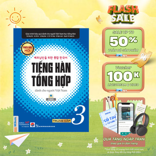 Sách - Giáo trình Tiếng Hàn tổng hợp trung cấp 3 - Bản Đen trắng - MCBooks Chính Hãng