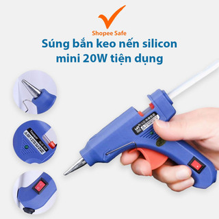 Súng bắn keo nến silicon mini 20W tiện dụng sửa chữa, làm đồ thủ công gia đình #A210
