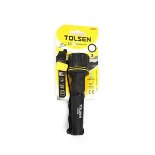 Đèn pin hãng Tolsen 60020, 3 bóng LED chiếu sáng được liên tục trong 16 giờ, BH 12 tháng Kouritsu Official Store