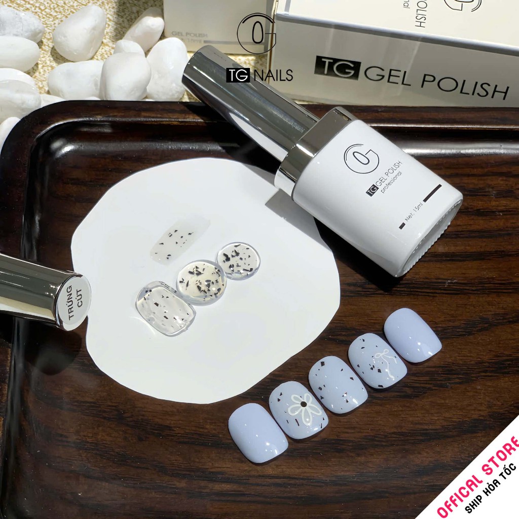Sơn gel trứng cút cọ tròn hãng chai 10g TG