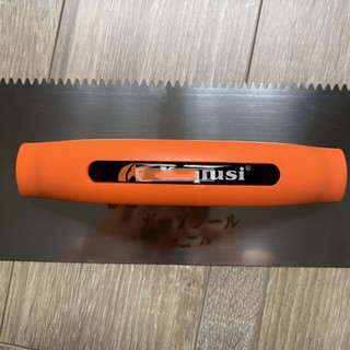 Bàn xoa răng cưa (bay răng cưa) KAPUSI Japan, lưỡi thép cán nhựa cam chắc chắn, Bh 12 tháng  Kouritsu Official Store