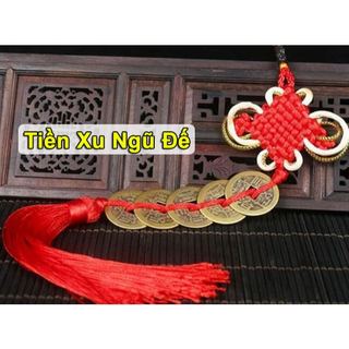 Dây đồng xu ngũ đế, dây đồng xu phong thủy chiêu tài lộc may mắn