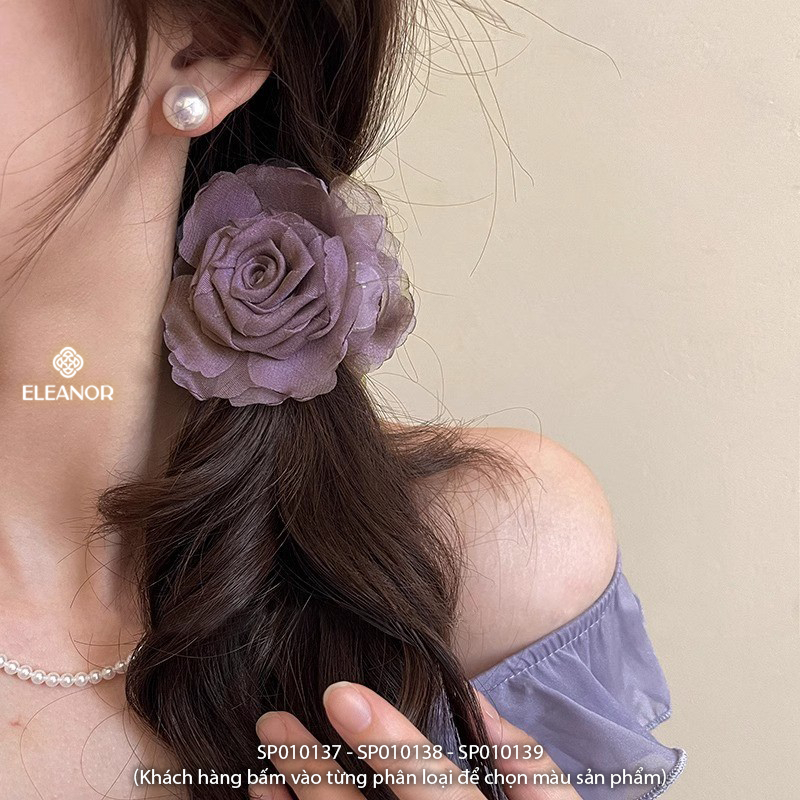 Kẹp tóc nữ càng cua Eleanor Accessories hình hoa hồng phụ kiện tóc kẹp tóc 10137