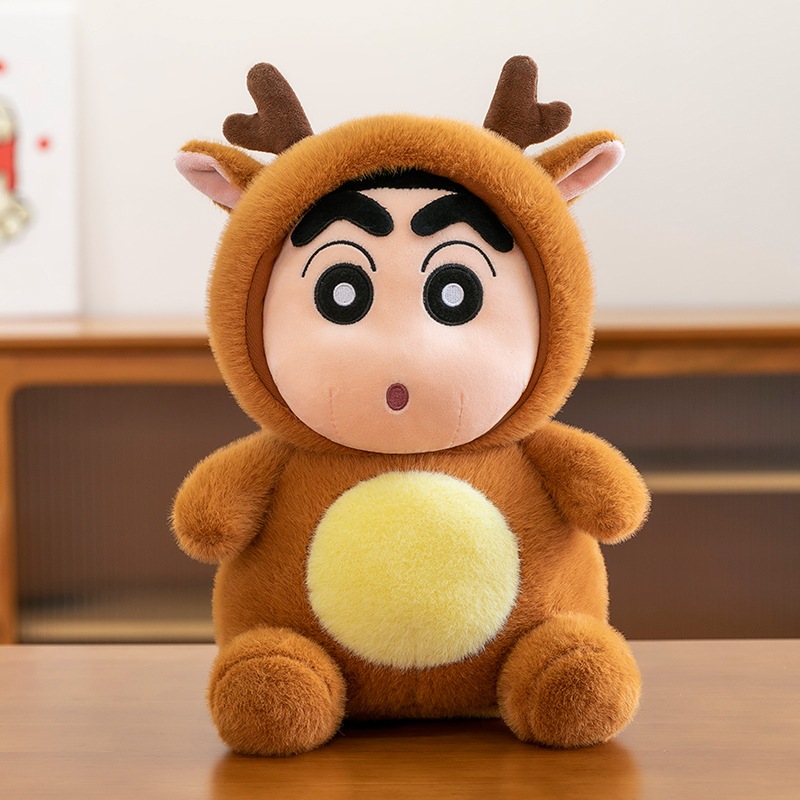 Gấu Bông Shin Cậu Bé Bút Chì Cosplay Các Con Vật Đáng Yêu, Thú Nhồi Bông Shin Chan Mềm Mại Size 25/35/50CM