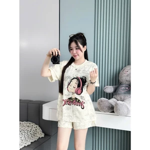 Bộ loang nữ YUSTUDIO, bộ loang xước, bộ thun nữ cotton lạnh, bộ thun nữ mặc nhà mẫu loang xước mẫu DREAMS