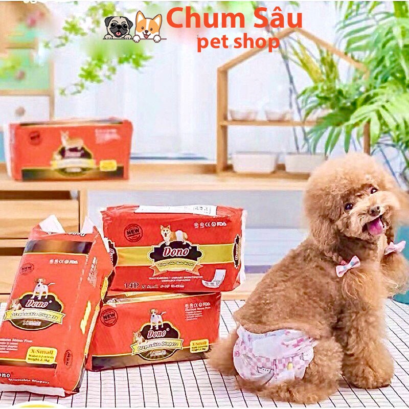 Bỉm Cho Chó Cái Dono Siêu Thấm Hút Khô Thoáng, Tã quần cho Mèo | Shopee ...