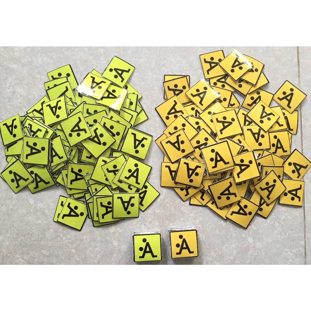 Combo 4 hình logo mini chữ A bựa. Decal cao cấp chống nước dán xe trang trí