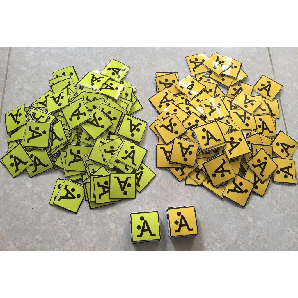 Combo 4 hình logo mini chữ A bựa. Decal cao cấp chống nước dán xe trang trí