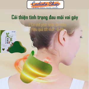 Miếng Dán Ngải Cứu Giảm Đau Vai Gáy, Thắt Lưng, Đầu Gối - Hộp 12 Miếng