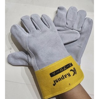 Găng tay hàn bảo hộ 2 lớp KAPUSI chịu nhiệt cao, chống cháy, Bh 12 tháng