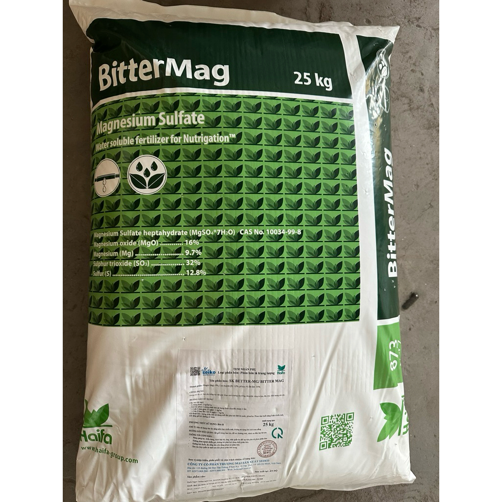 Phân bón Haifa BitterMag (MgSO4) hàng chính hãng