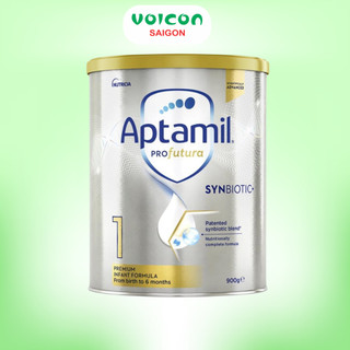 Sữa Aptamil Úc 900g – Synbiotic hỗ trợ tiêu hóa, DHA phát triển trí não, Canxi tăng chiều cao