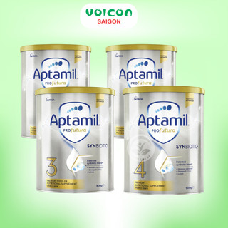 Sữa Aptamil Úc 900g – Synbiotic hỗ trợ tiêu hóa, DHA phát triển trí não, Canxi tăng chiều cao