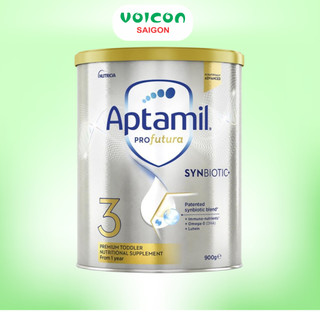 Sữa Aptamil Úc 900g – Synbiotic hỗ trợ tiêu hóa, DHA phát triển trí não, Canxi tăng chiều cao
