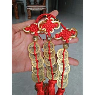 Giá Sỉ Dây Xu Ngũ Đế - Dây 5 Đồng Xu Phong Thuỷ Tài Lộc May Mắn , Bình An, Đã Sên