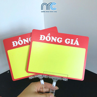 Combo 2 Bảng giá, Bảng đồng giá, Bảng giá tự ghi viết xoá nhiều lần bằng bút lông cho các cửa hàng tiện lợi