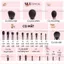 Bộ Cọ 22 Cây OVW Lông Tự Nhiên Cán Gỗ Mềm Mại Bám Phấn Cho Trang Điểm Chuyên Nghiệp Và Cá Nhân SUUOFFICIAL