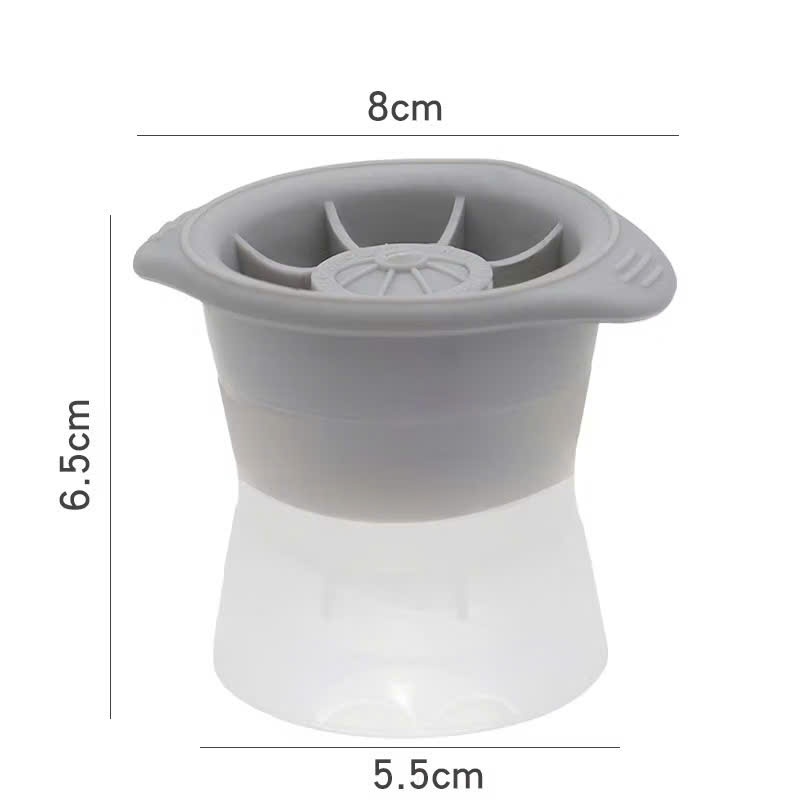 Khuôn Làm Đá Tròn Silicon Cao Cấp – Tạo Đá Viên Lớn Mát Lâu, Không Tan Nhanh