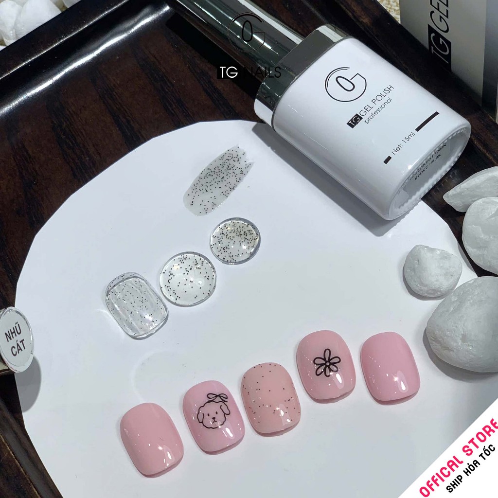 Sơn gel hiệu ứng nhũ cát TG hạt nhỏ lấp lánh