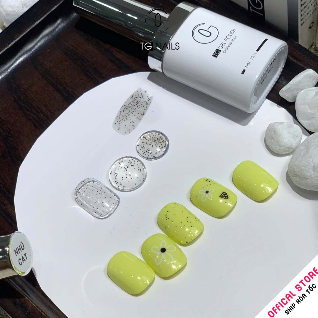 Sơn gel hiệu ứng nhũ cát TG hạt nhỏ lấp lánh