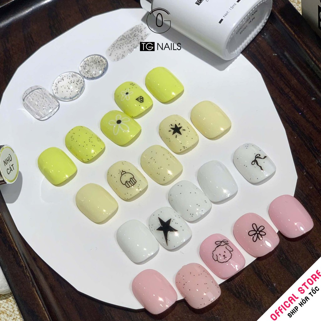 Sơn gel hiệu ứng nhũ cát TG hạt nhỏ lấp lánh
