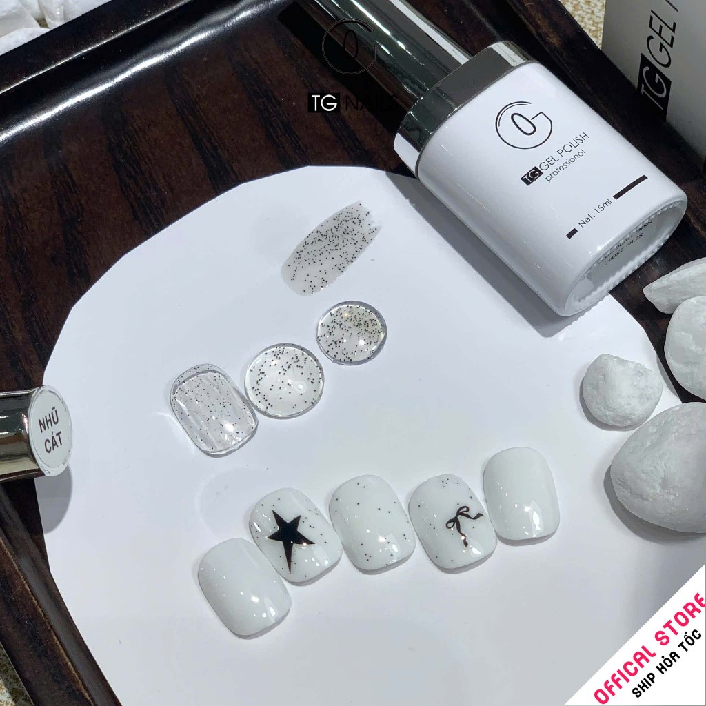 Sơn gel hiệu ứng nhũ cát TG hạt nhỏ lấp lánh