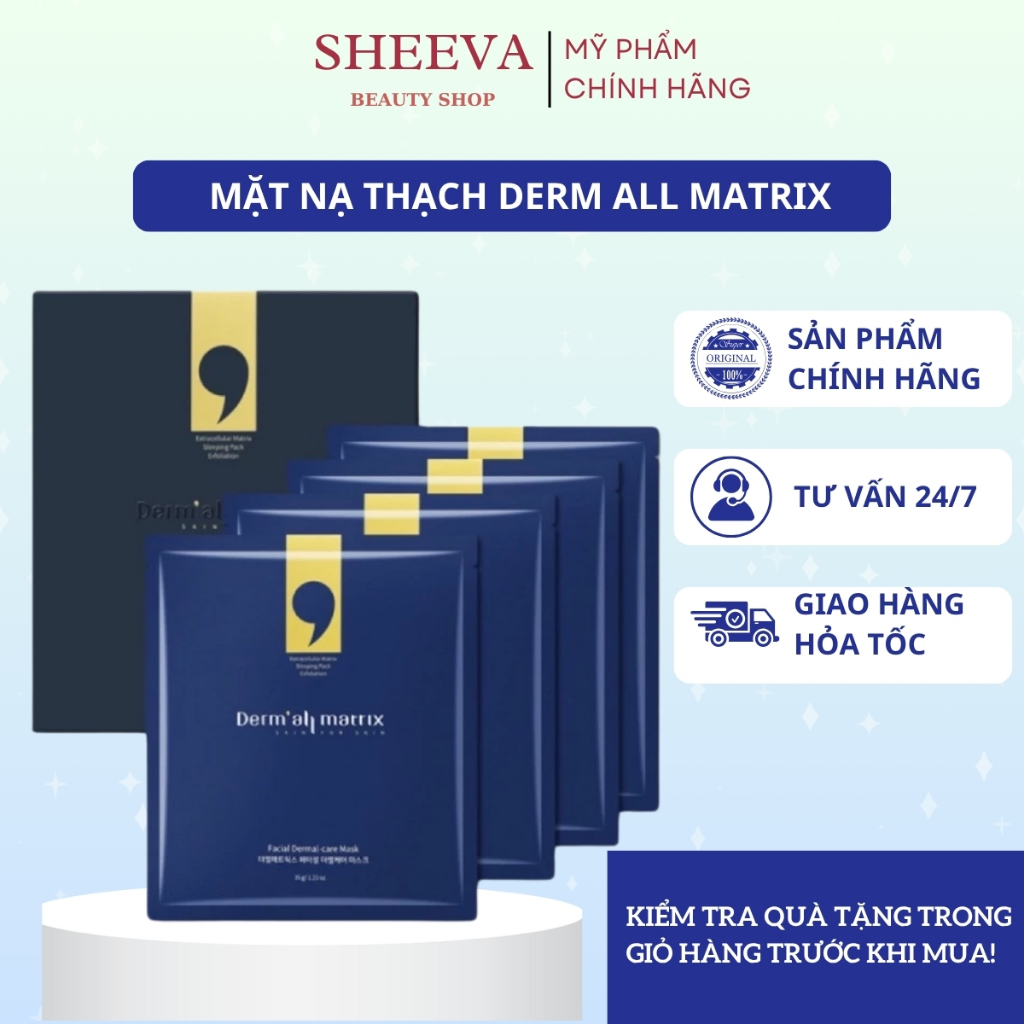 Mặt Nạ Thạch DERM ALL MATRIX, Mặt Nạ Matrix Collagen Dưỡng Ẩm Hàn Quốc ...
