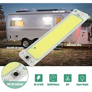 Đèn led trần COB. Đèn trần COB có nắp nhựa hàng xịn dùng cho ô tô, xe tải (1 chiếc)