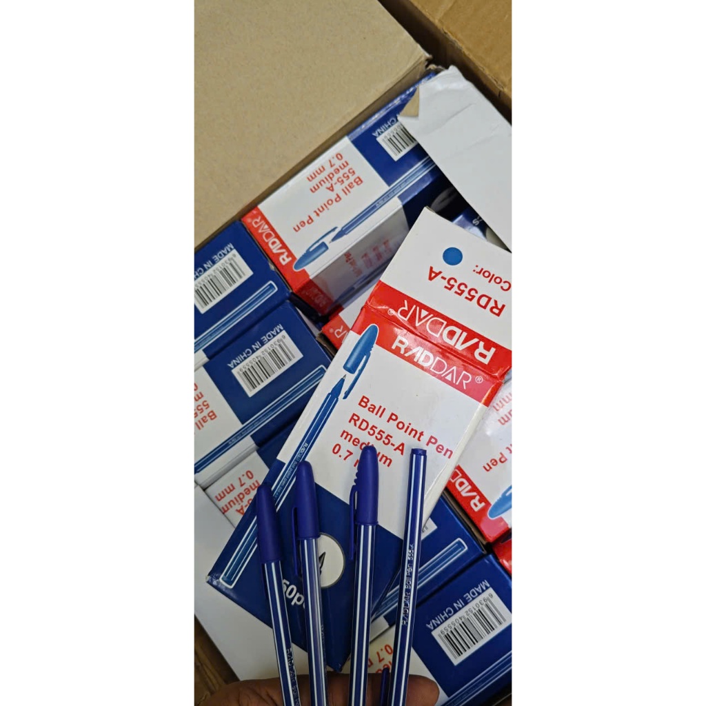 HỘP 50 BÚT BI NẮP ĐẬY RADDAR - MỰC VIẾT ÊM, ĐỀU MỰC - VĂN PHÒNG, HỌC ...