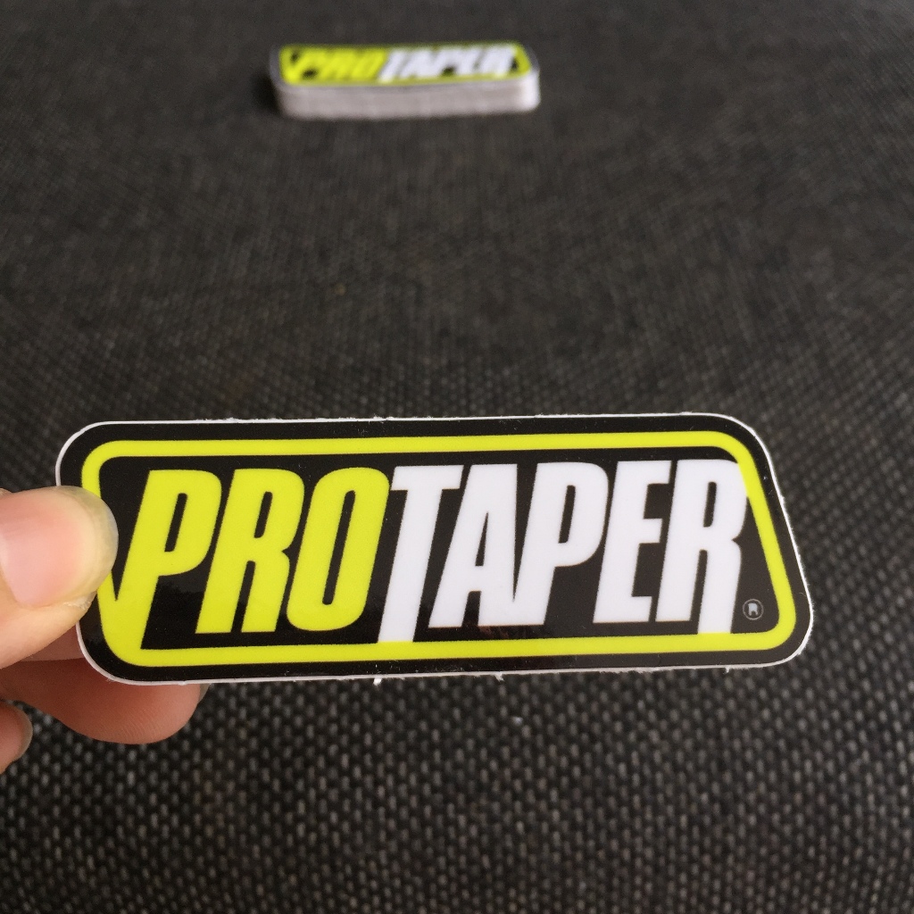 PROTAPER[7.8x2.8cm] decal cao cấp chống nước, sắc nét, bền màu, dính chặt. Hình dán logo trang trí mọi nơi