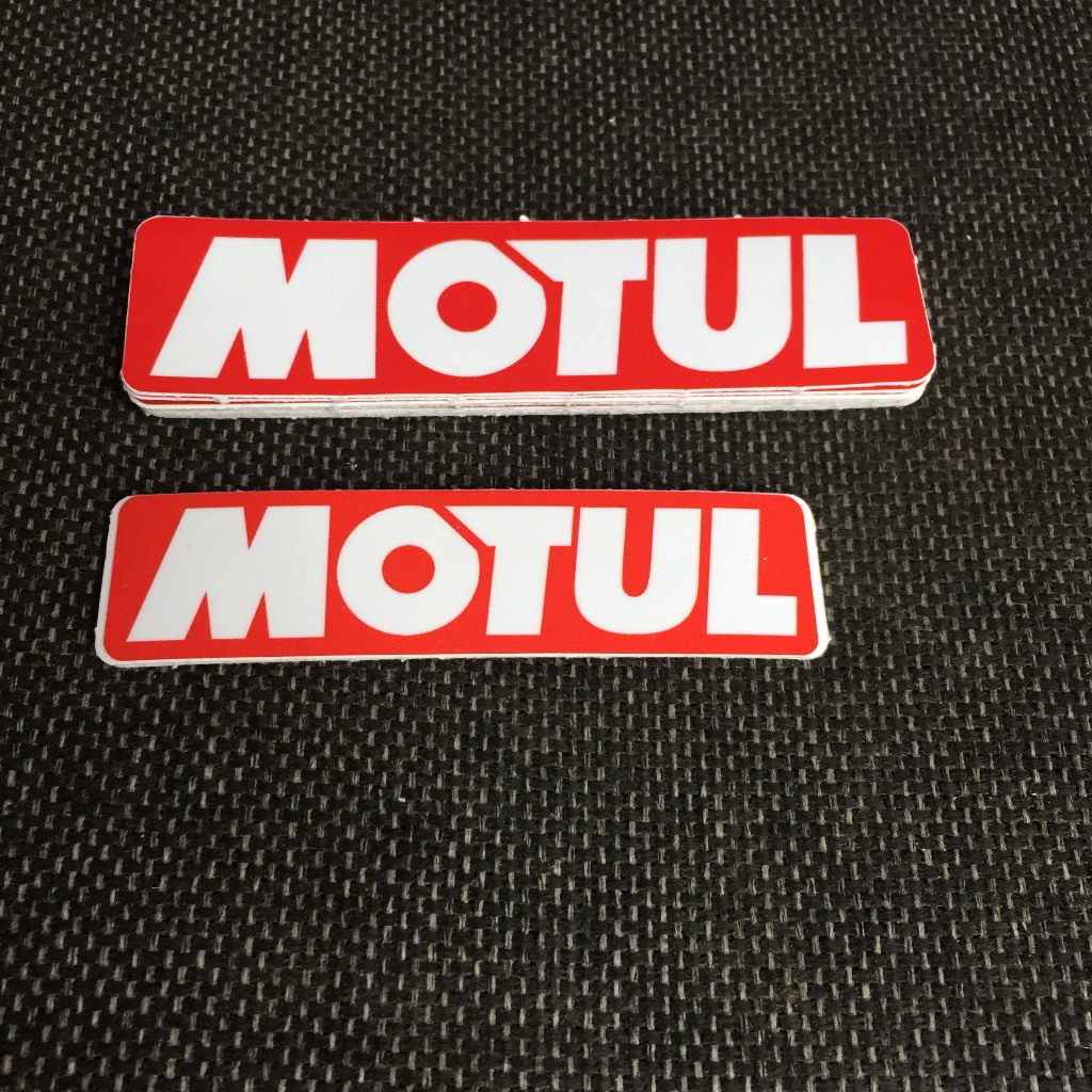 Mo tul[11x3cm] decal cao cấp chống nước, sắc nét, bền màu, dính chặt. Hình dán logo trang trí mọi nơi in theo yêu cầu