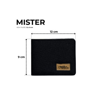 Ví Vải Đứng Nam Nữ Mister Bóp Đựng Tiền Thẻ Nhiều Ngăn Polyester Nhỏ Gọn | MIDORI FOR MAN