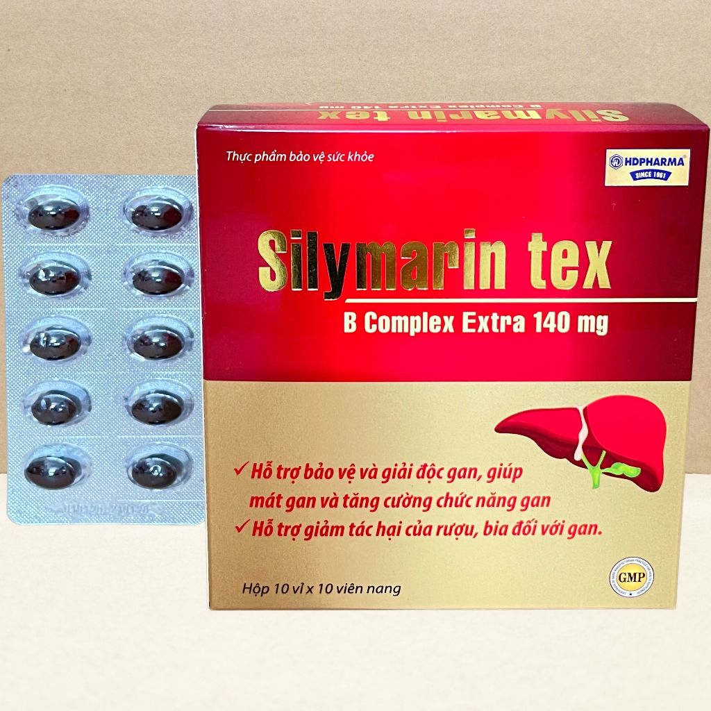 Combo 2 Hộp Silymarin Tex Đỏ - Rostex - Hải Dương - Vitamin Chữa Lành