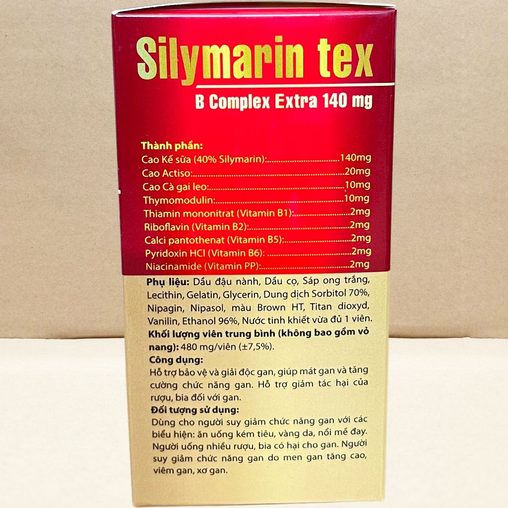 Combo 2 Hộp Silymarin Tex Đỏ - Rostex - Hải Dương - Vitamin Chữa Lành