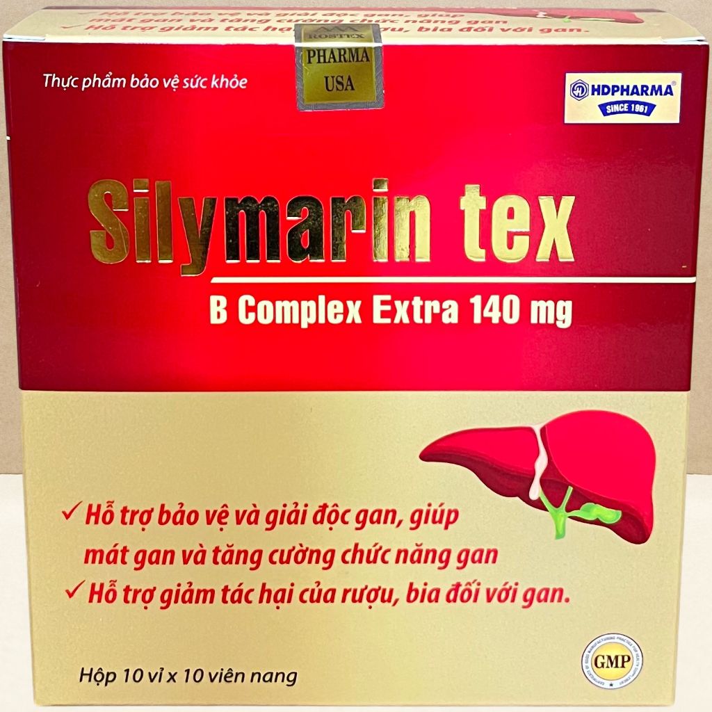 Combo 2 Hộp Silymarin Tex Đỏ - Rostex - Hải Dương - Vitamin Chữa Lành