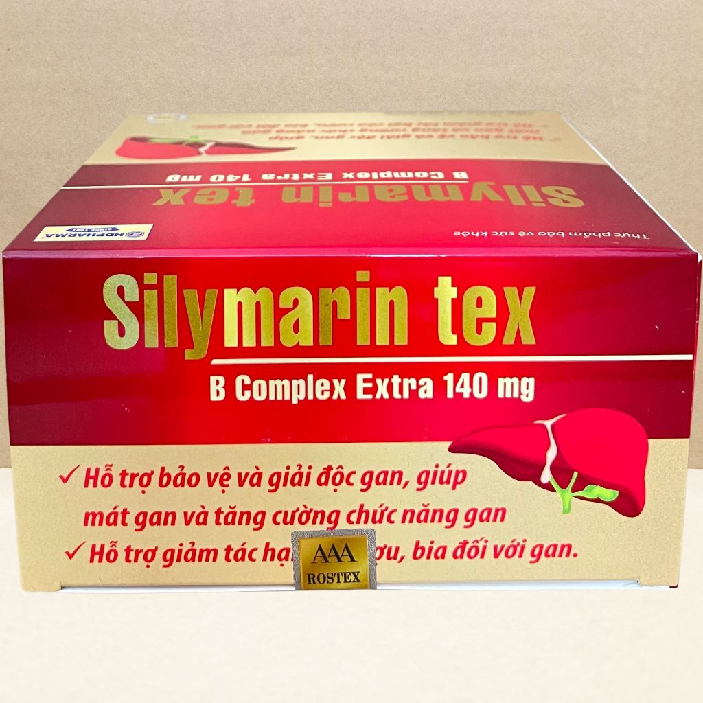 Combo 2 Hộp Silymarin Tex Đỏ - Rostex - Hải Dương - Vitamin Chữa Lành