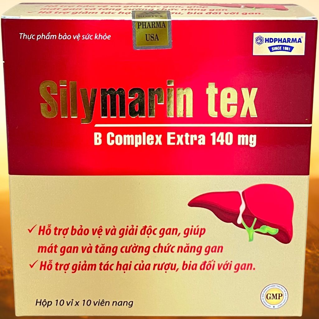 Combo 2 Hộp Silymarin Tex Đỏ - Rostex - Hải Dương - Vitamin Thanh Lọc