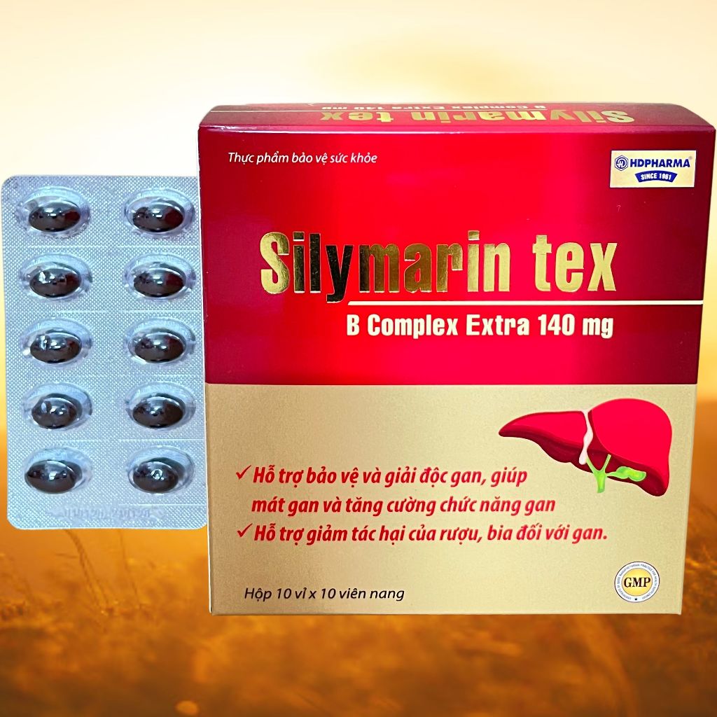 Combo 2 Hộp Silymarin Tex Đỏ - Rostex - Hải Dương - Vitamin Thanh Lọc
