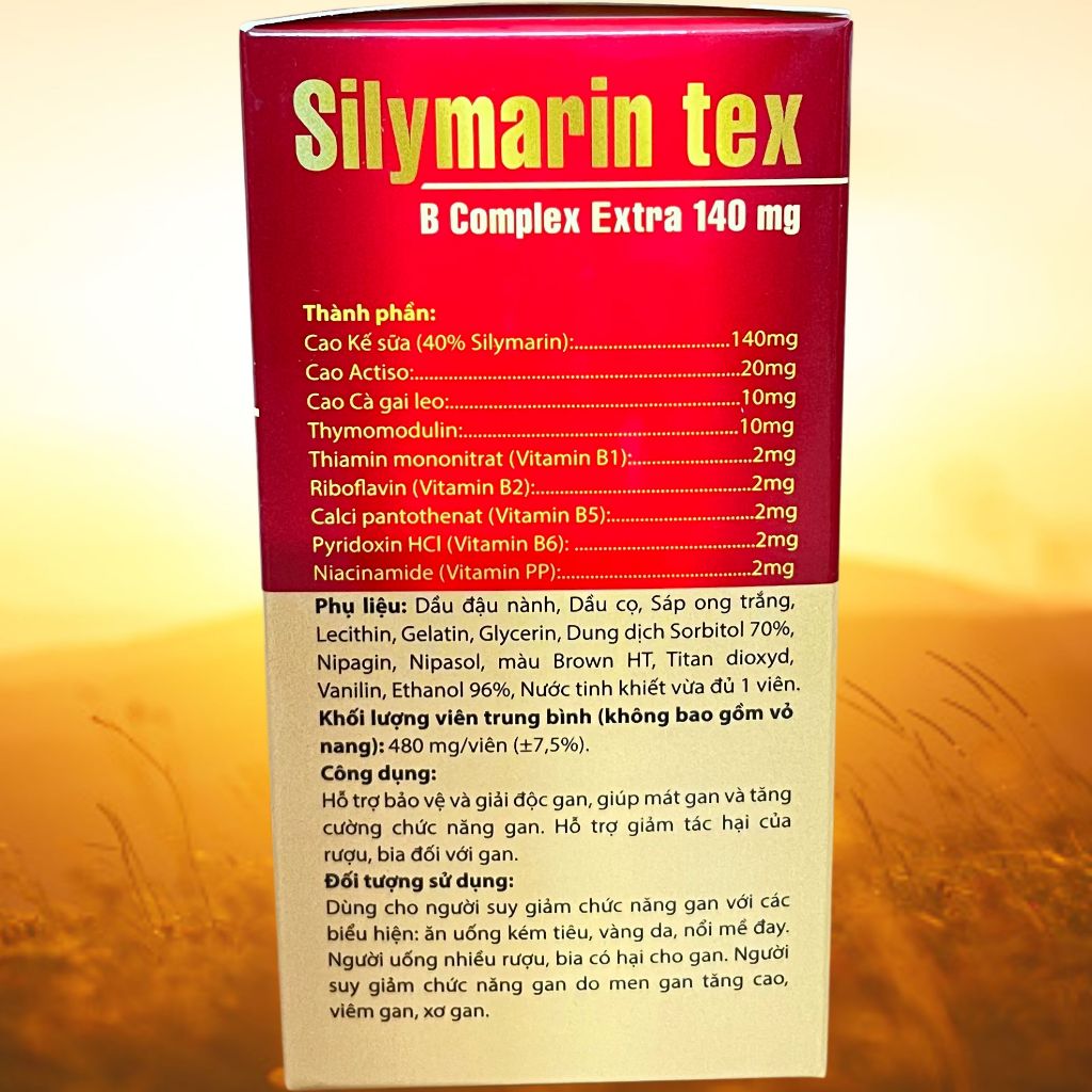Combo 2 Hộp Silymarin Tex Đỏ - Rostex - Hải Dương - Vitamin Thanh Lọc