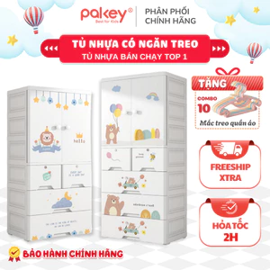 Tủ Quần Áo Trẻ Em Ngăn Treo Tiện Lợi - Tủ Nhựa Nhiều Ngăn Đựng Đồ Có Bánh Xe Di Chuyển Dễ Dàng Tiện Lợi