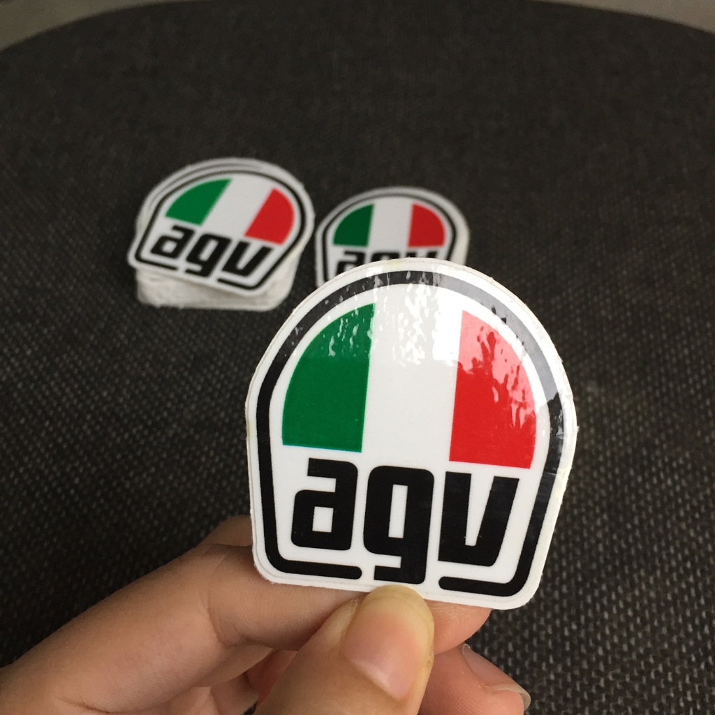 AVGV [5.5x5.5cm] decal cao cấp chống nước, sắc nét, bền màu, dính chặt. Hình dán logo trang trí mọi nơi, in theo yêu cầu